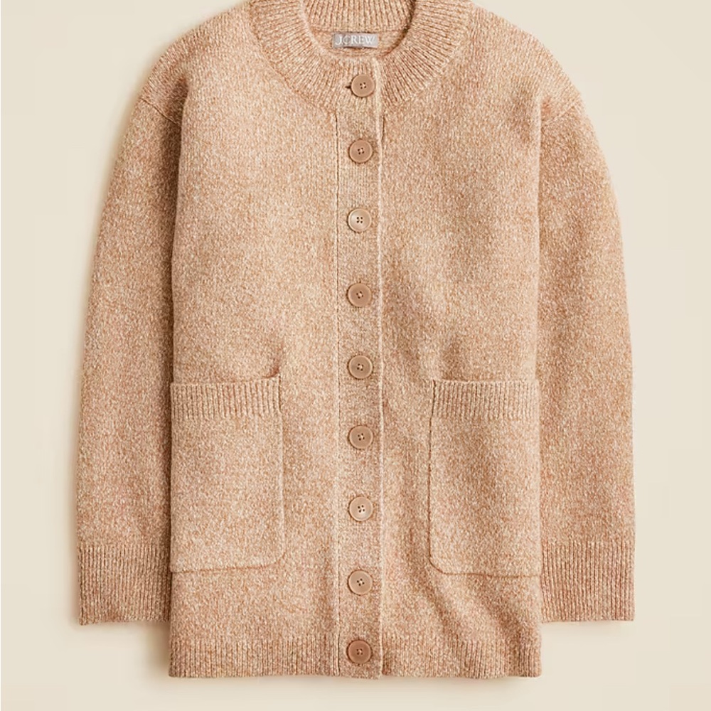 J. Crew Relaxed Milano-Stitch Cardigan Sweater